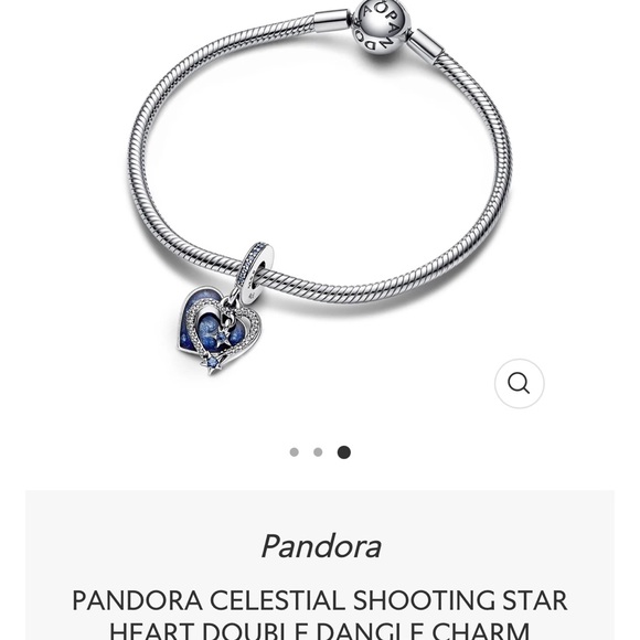 PANDORA CELESTIAL SHOOTING STAR
HEART DOUBLE DANGLE CHARM
Style #: 792356CO1 - Picture 9 of 9
